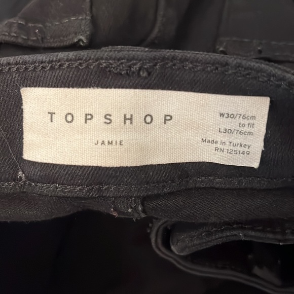 TopShop Jamie Black Skinny Jeans - Picture 7 of 7